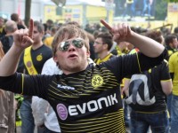 Jürgen Klopp Double auf BvB Meisterfeier 2011