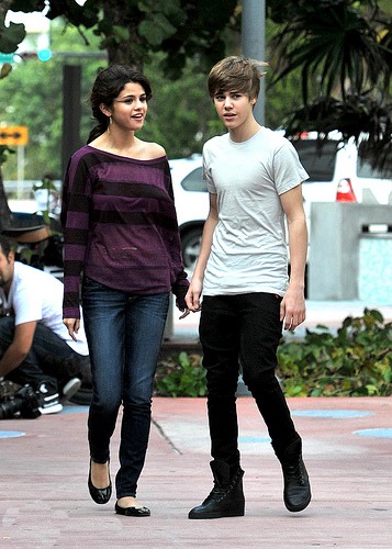 Justin Bieber mit Selena Gomez